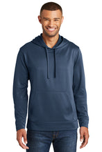 Performance Fleece Pullover Hooded Sweatshirt / Navy / Tridents - Fidgety