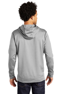 Performance Fleece Hooded Pullover / Silver / Plaza Middle School Football