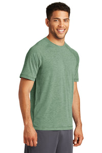 Tri-Blend Wicking Raglan Tee / Forest Green Heather / Cox High School Track and Field