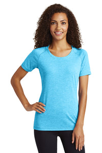 CHEER Tri-Blend Scoop Neck T-shirt/ Light Blue / LMS CHEER - Fidgety