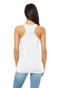 Women’s Flowy Racerback Tank / White / Greenbrier Seahawks Swim Team