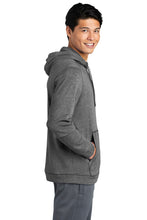 Tri-Blend Wicking Fleece Hooded Pullover / Dark Grey Heather / Great Neck Middle Softball