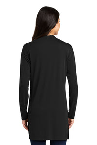Ladies Concept Long Pocket Cardigan / Black / Malibu Elementary Staff