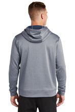 Sport-Wick Heather Fleece Hooded Pullover / Heather Navy / Independence Middle Track