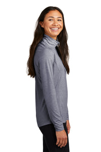 Tri-Blend Wicking 1/4-Zip Pullover / Navy Heather / Fairfield Elementary Staff