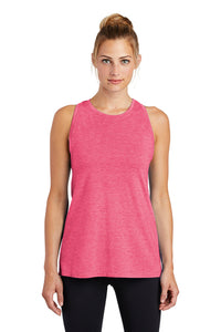 Ladies Tri-Blend Wicking Tank / Raspberry Heather / Stingrays Swim Team - Fidgety