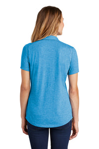 Ladies Tri-Blend Wicking Polo / Pond Blue Heather / ODU Health