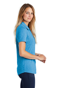 Ladies Tri-Blend Wicking Polo / Pond Blue Heather / ODU Health