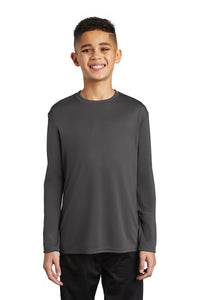 Long Sleeve Performance Tee (Youth & Adult) / Charcoal / Cape Henry Collegiate