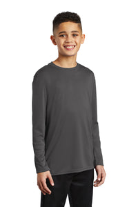 Long Sleeve Performance Tee (Youth & Adult) / Charcoal / Cape Henry Collegiate