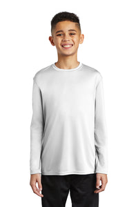 Long Sleeve Performance Tee (Youth & Adult) / White / Cape Henry Collegiate