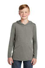Perfect Triblend Long Sleeve Hoodie (Youth) / Heather Grey / Trantwood Elementary