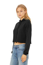 Sponge Fleece Cropped Fleece Hoodie  / Black / Mt Vernon Dance