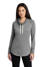 Ladies Sueded Cotton Blend Cowl Tee / Grey / Cape Henry Collegiate Basketball