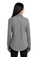 Ladies Sueded Cotton Blend Cowl Tee / Grey / Cape Henry Collegiate Cheer