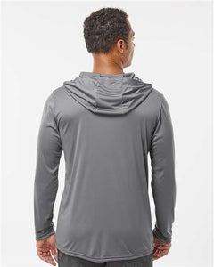 Hooded Long Sleeve T-Shirt / Graphite / Bayside High School Boys Lacrosse