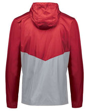 Packable Quarter-Zip Jacket / Red & Grey / Cape Henry Collegiate