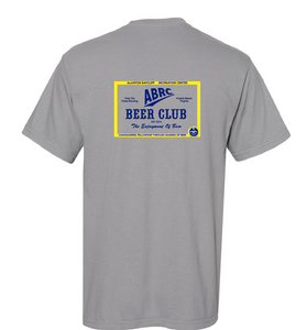 Heavyweight Ring Spun Short Sleeve T-Shirt / Granite / ABRC Beer Club