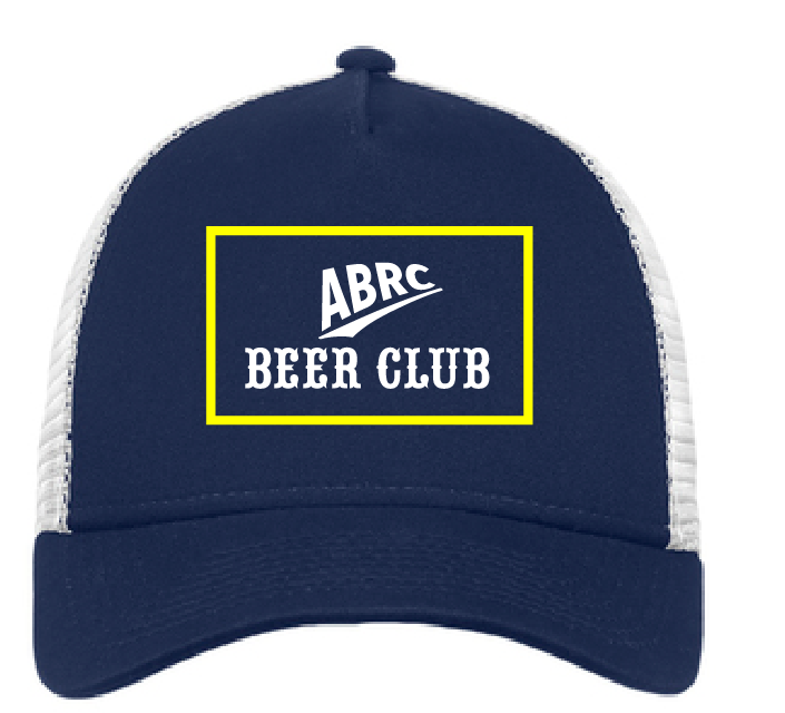 SnapBack Trucker Hat / Navy & White / ABRC Beer Club
