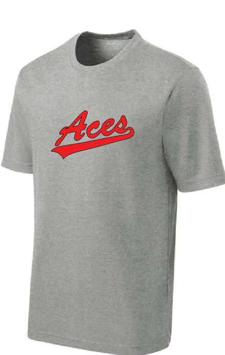 Adult Performance Tee/ Gray Heather / VA Aces - Fidgety