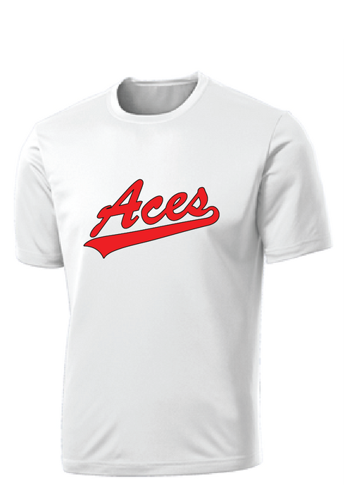 Youth RacerMesh Performance Tee/ White / VA Aces - Fidgety