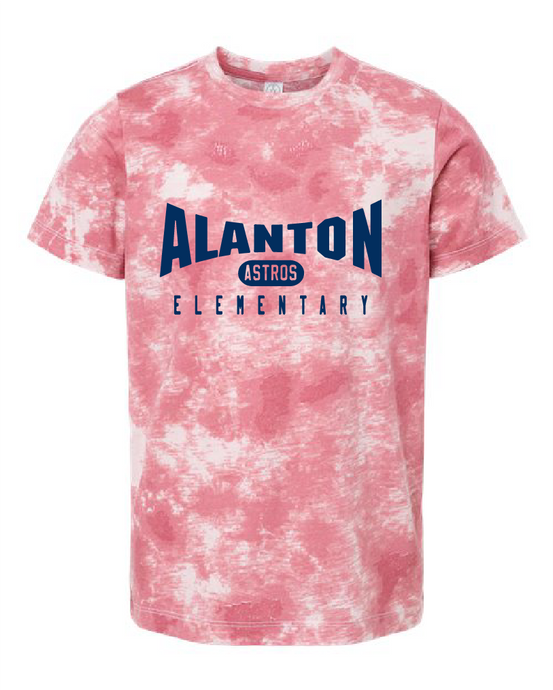 Jersey Cotton Tie-Dye Tee  / Pink Tie-Dye / Alanton Elementary School