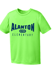 Performance Tee / Neon Green / Alanton Elementary School