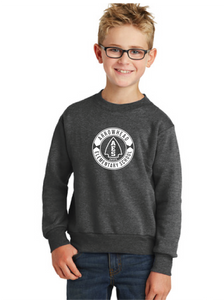 Fleece Crewneck Sweatshirt (Youth & Adult) / Charcoal / Arrowhead Elementary