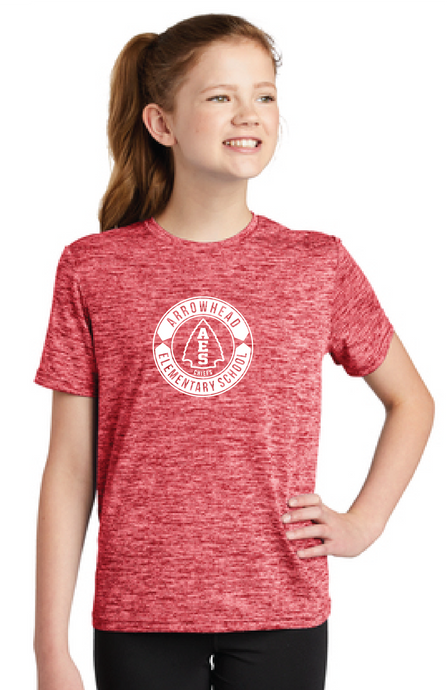 Electric Heather Tee (Youth & Adult) / Electric Red / Arrowhead Elementary