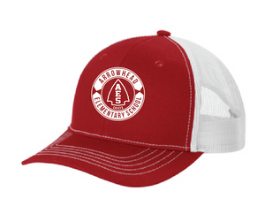 Low Pro Trucker Cap / Red & White / Arrowhead Elementary