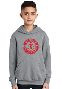 Fleece Pullover Hooded Sweatshirt (Youth & Adult) / Athletic Heather / Arrowhead Elementary School