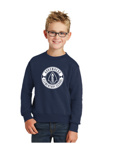 Core Fleece Crewneck Sweatshirt (Youth & Adult) / Navy / Arrowhead Elementary