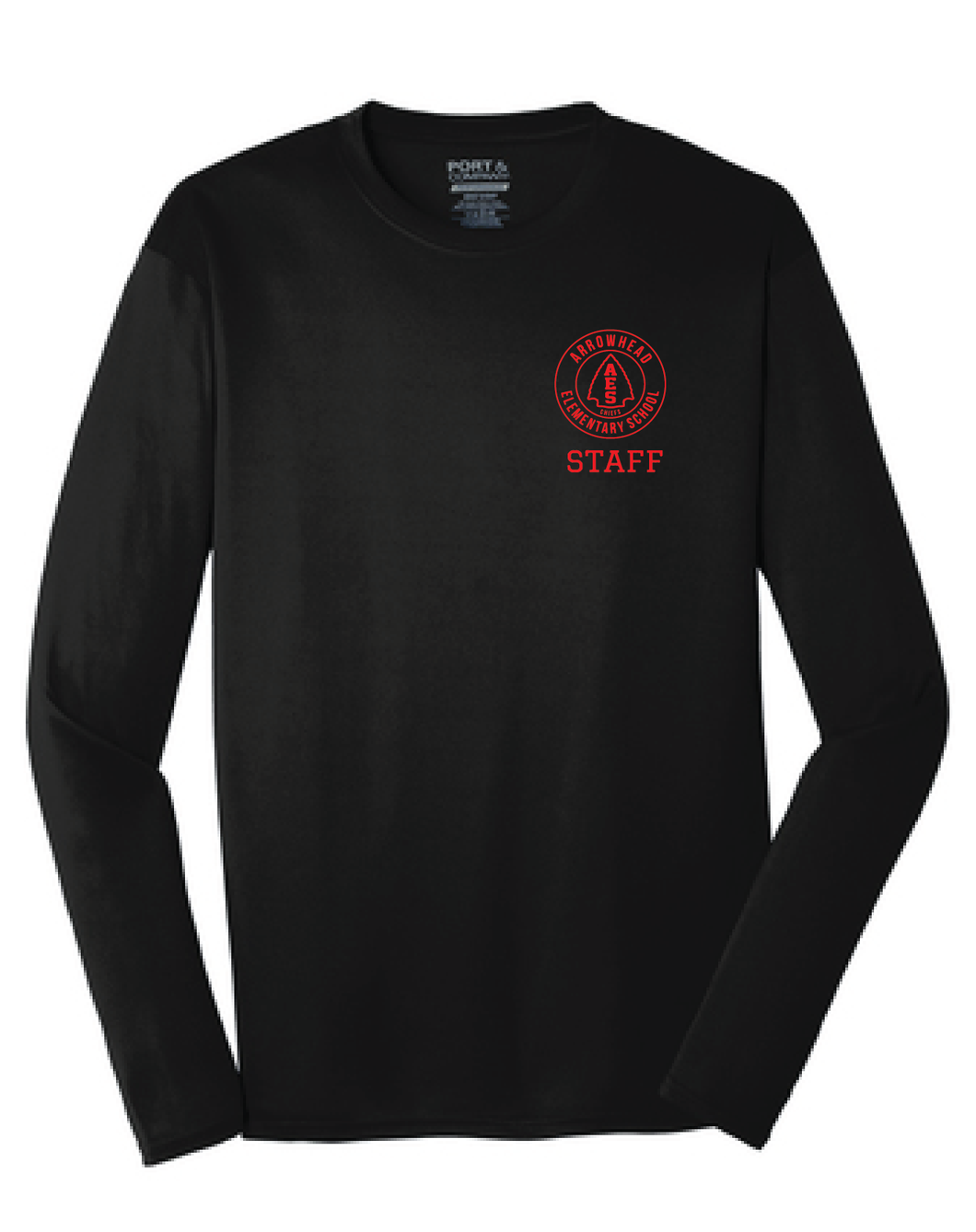 Long Sleeve Performance Tee / Black / Arrowhead Elementary Staff