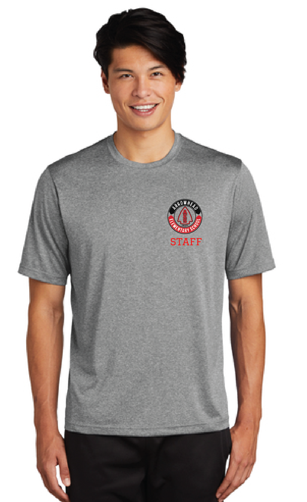 Heather Contender Tee / Heather Grey / Arrowhead Elementary Staff