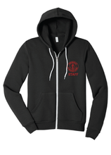 Unisex Sponge Fleece Full-Zip Hoodie / Black / Arrowhead Elementary Staff