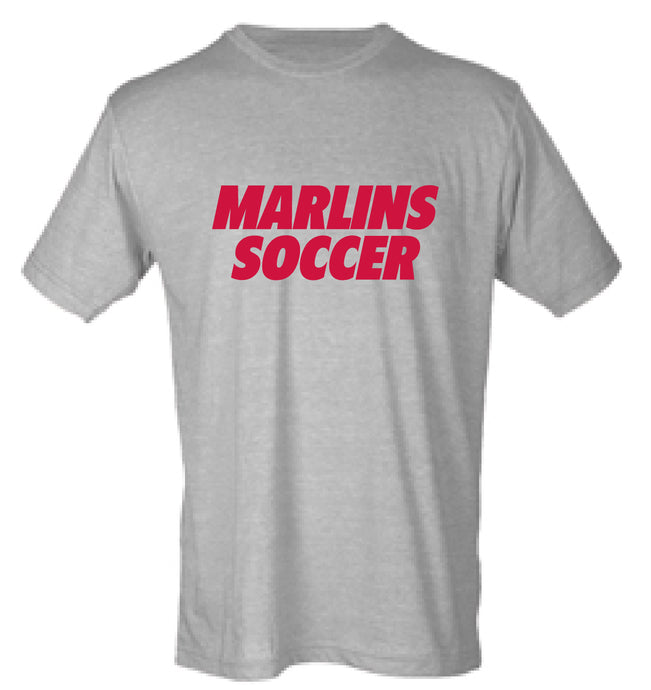 Softstyle Cotton T-Shirt / Heather Grey / Bayside High School Soccer