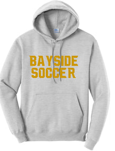 Fleece Hooded Sweatshirt / Ash / Bayside High School Soccer