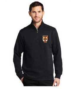 Fleece 1/4-Zip Pullover Sweatshirt / Black / B.O.L.T Toboggan Team