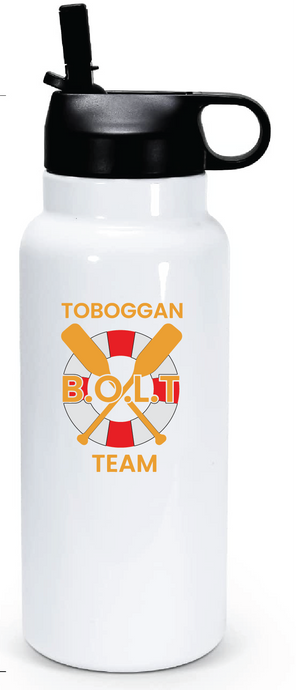32 oz Double Wall Stainless Steel Water Bottle / B.O.L.T Toboggan Team