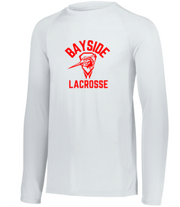 Marlin Attain Performance Long Sleeve / White / Bayside High School Lacrosse