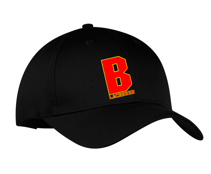 Six-Panel Twill Cap / Black / Bayside High School Lacrosse