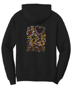 Fleece Hooded Sweatshirt (Youth & Adult) / Jet Black / Bayside Freshman