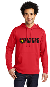 Performance Fleece Hooded Sweatshirt / Red / Bayside High School Soccer