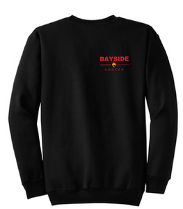 Fleece Crewneck Sweatshirt / Black / Bayside High School Soccer