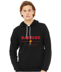 Sponge Fleece Hooded Sweatshirt  / Black / Bayside High School Soccer
