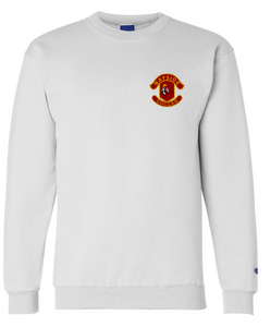Champion Crewneck Sweatshirt  / White / Bayside High School Soccer