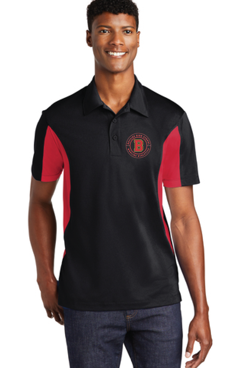 Micropique Sport Polo / Red & Black / Bayside High School Sports Medicine