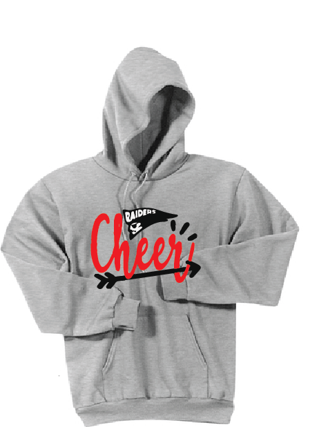 CHEER Fleece Hoody / Ash Gray / Bayside Cheer - Fidgety