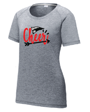 Raiders Cheer Tri-Blend Scoop Neck T-shirt/ Gray / Bayside Cheer - Fidgety