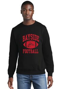 Core Fleece Crewneck Sweatshirt (Youth & Adult) / Black / Bayside High School Football